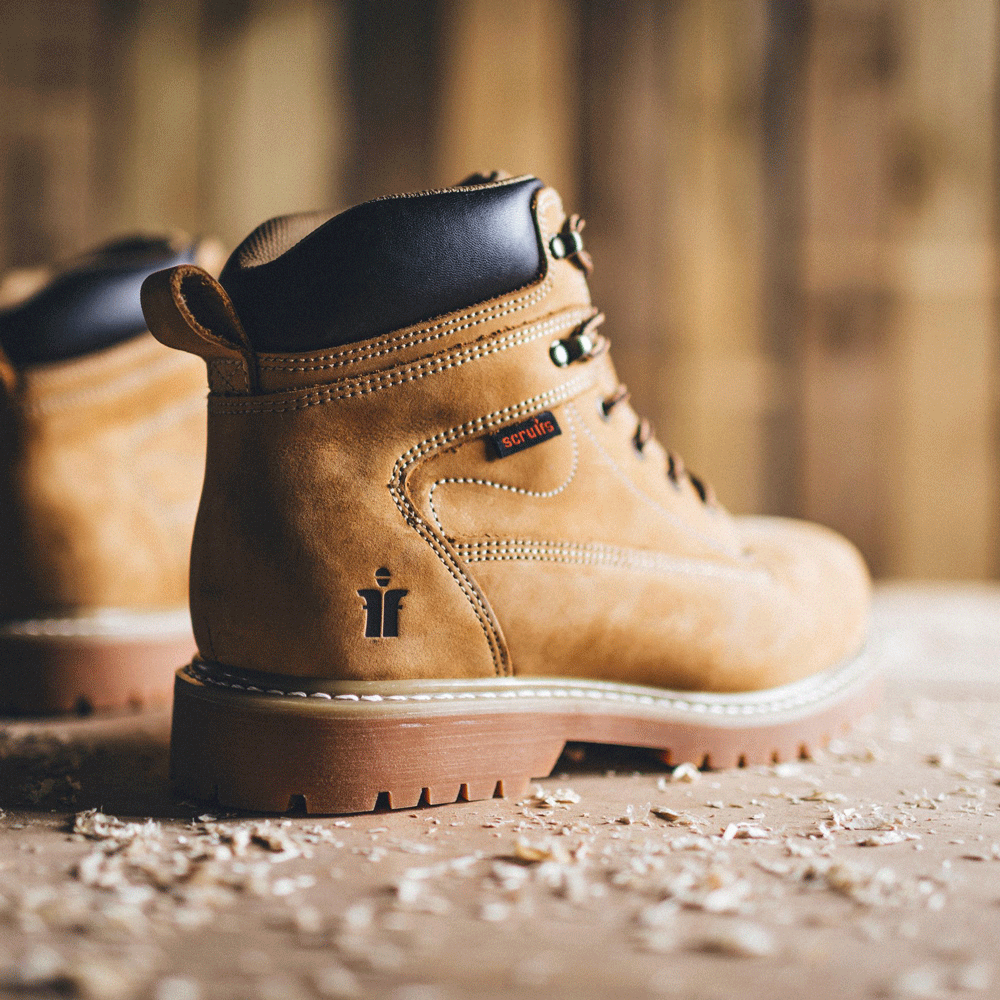 Scruff Sharpe Nubuck Leather Goodyear Welted Water Resistant Hiker Safety Work Boot - Premium SAFETY BOOTS from Scruffs - Just £60.47! Shop now at workboots-online.co.uk