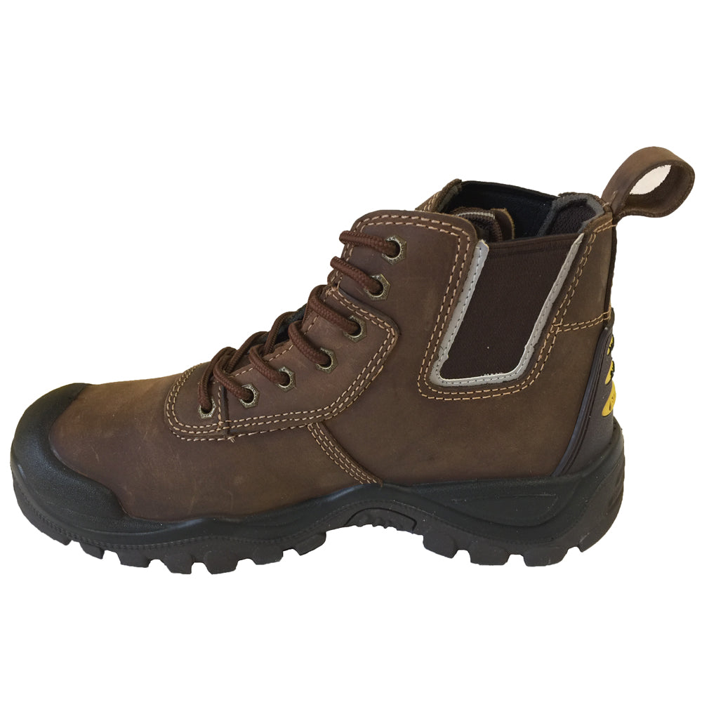 Buckler BHYB1 Hybridz Safety Lace/Dealer Work Boot - Honey / Black - Premium SAFETY BOOTS from Buckler - Just £44.99! Shop now at workboots-online.co.uk