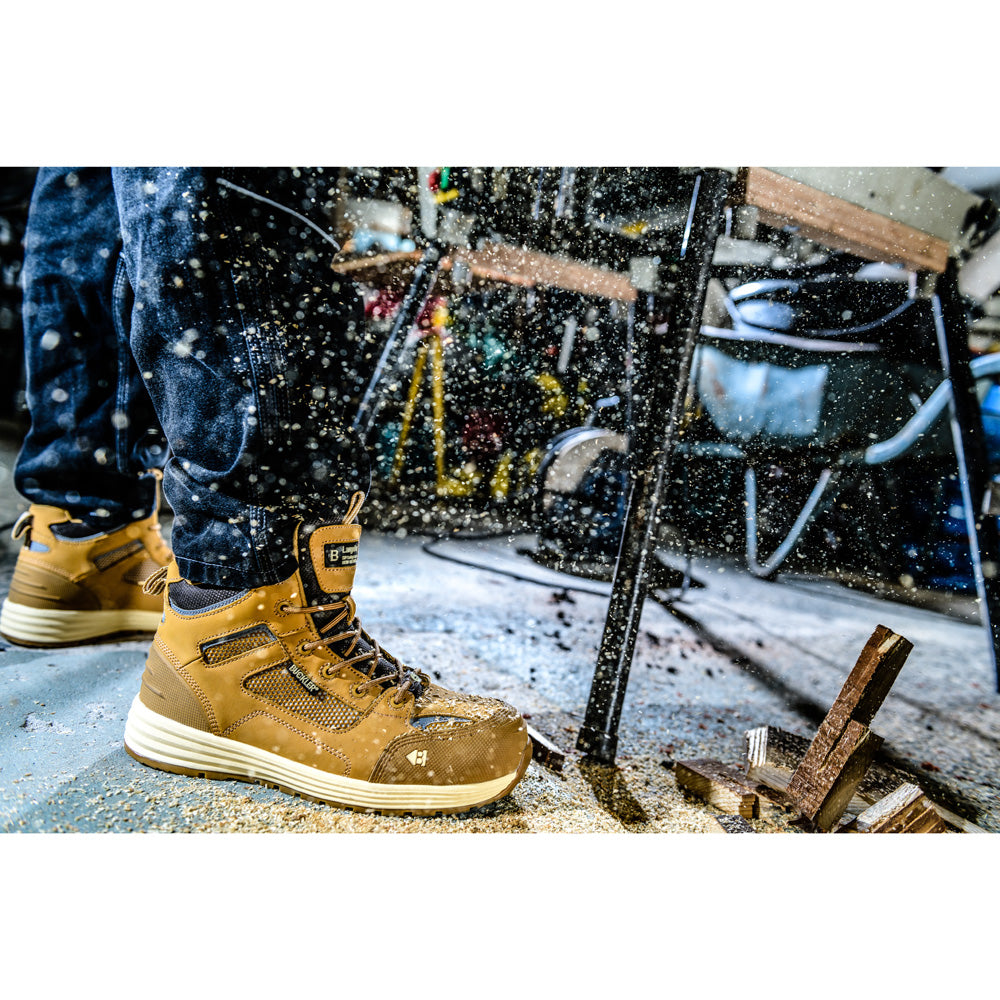 Buckler BAZ Buckbootz Tradez S1 P HRO SRC Lightweight Safety Lace Boot - Premium SAFETY HIKER BOOTS from Buckler - Just £62.59! Shop now at workboots-online.co.uk