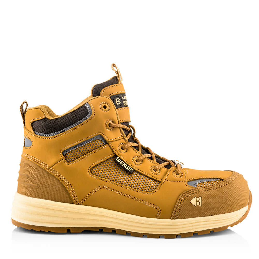 Buckler BAZ Buckbootz Tradez S1 P HRO SRC Lightweight Safety Lace Boot - Premium SAFETY HIKER BOOTS from Buckler - Just £62.59! Shop now at workboots-online.co.uk