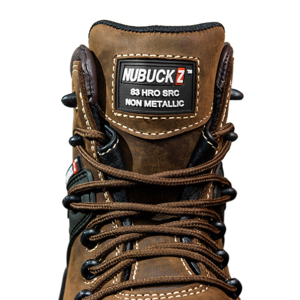 Buckler NKZ102BR S3 HRO SRC WRU Brown Safety Lace Boot - Premium SAFETY HIKER BOOTS from Buckler - Just £59.45! Shop now at workboots-online.co.uk