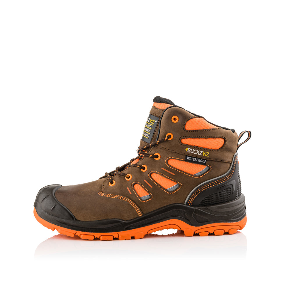 Buckler BVIZ2 High Visibility Waterproof Safety Lace Work Boot - Premium SAFETY HIKER BOOTS from Buckler - Just £66.50! Shop now at workboots-online.co.uk