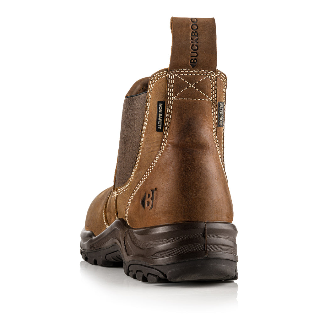 Buckler Nubuckz DEALERZ Non-Safety Brown Lightweight Waterproof Dealer Boot - Premium NON-SAFETY from Buckler - Just £75.85! Shop now at workboots-online.co.uk