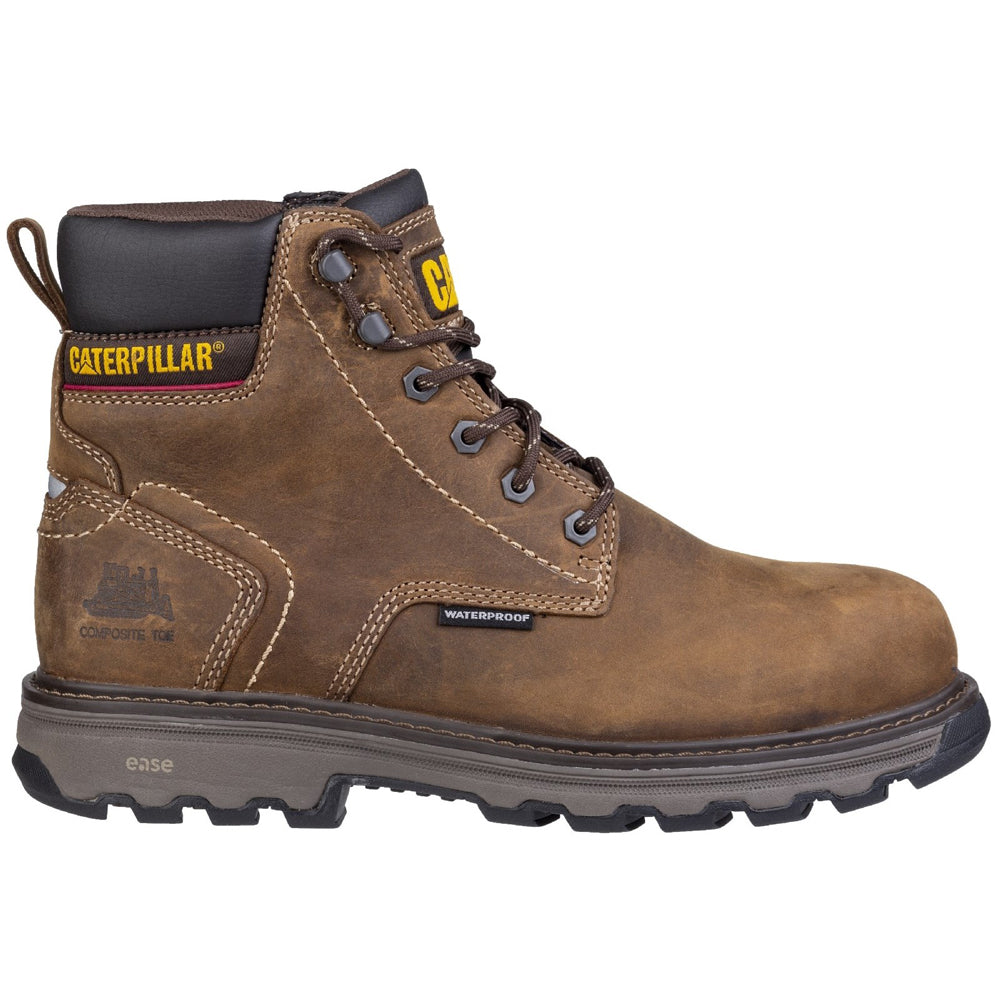 Caterpillar CAT Precision Waterproof Leather Safety Work Boot - Premium SAFETY BOOTS from Caterpillar - Just £117.99! Shop now at workboots-online.co.uk