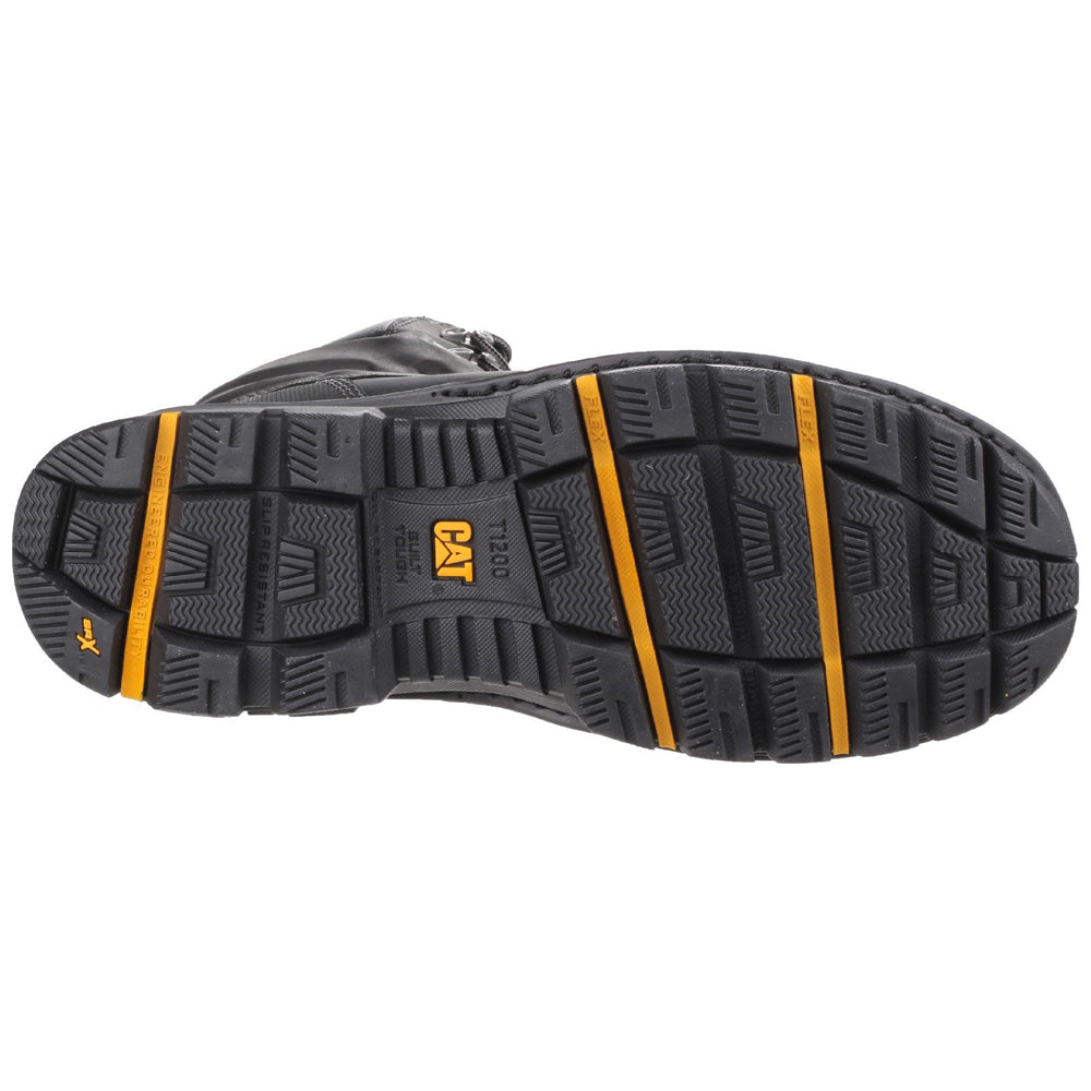 Caterpillar CAT Premier High Leg Combat Safety Work Boot - Side Zip - Premium SAFETY BOOTS from Caterpillar - Just £132.99! Shop now at workboots-online.co.uk