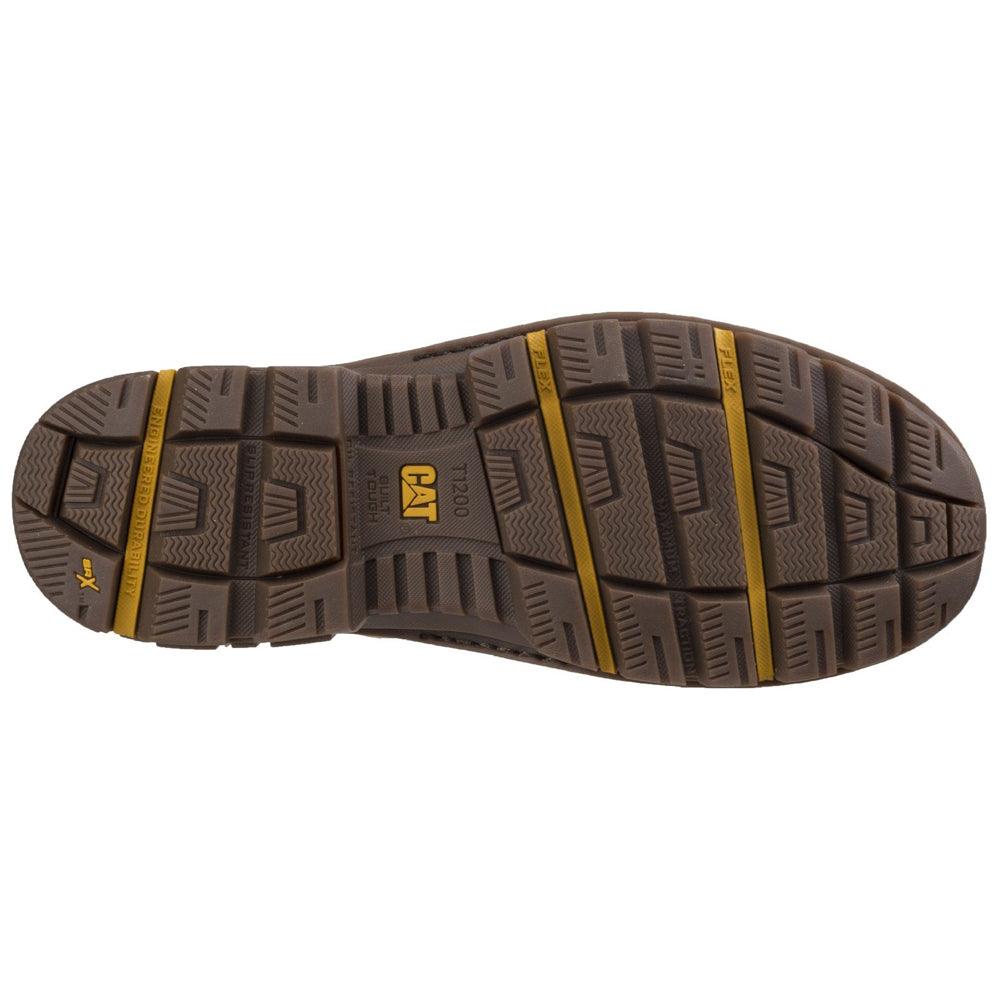 Caterpillar CAT Premier High Leg Combat Safety Work Boot - Side Zip - Premium SAFETY BOOTS from Caterpillar - Just £132.99! Shop now at workboots-online.co.uk