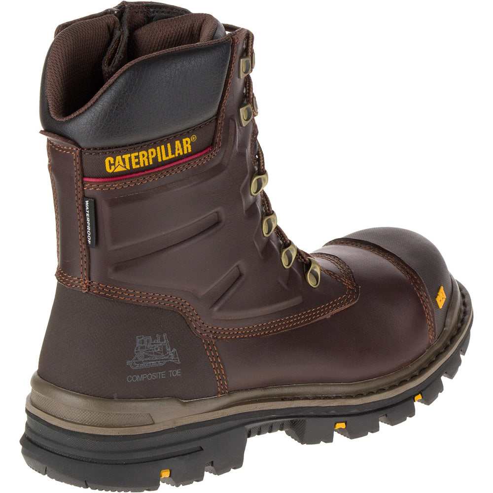 Caterpillar CAT Premier High Leg Combat Safety Work Boot - Side Zip - Premium SAFETY BOOTS from Caterpillar - Just £132.99! Shop now at workboots-online.co.uk