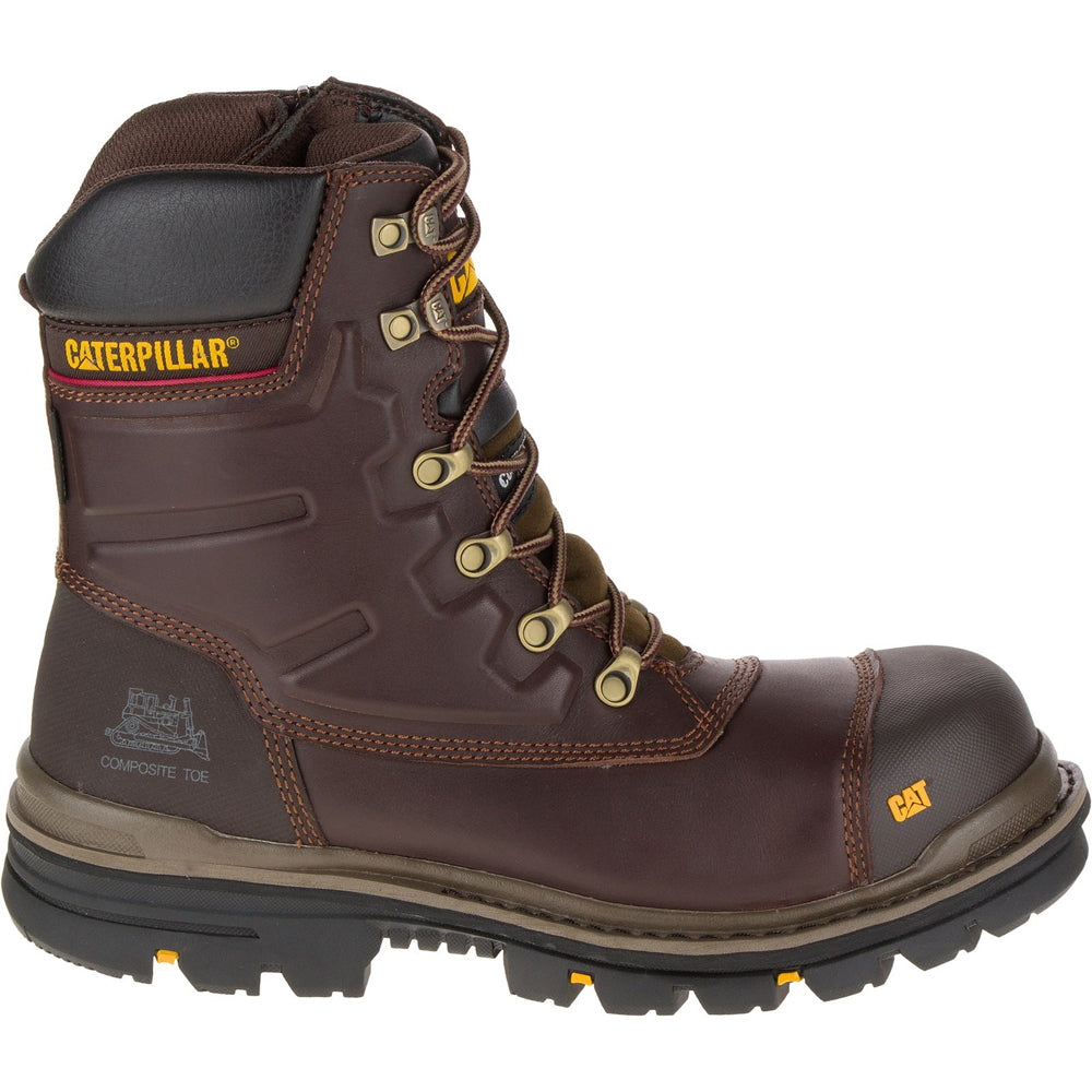 Caterpillar CAT Premier High Leg Combat Safety Work Boot - Side Zip - Premium SAFETY BOOTS from Caterpillar - Just £132.99! Shop now at workboots-online.co.uk