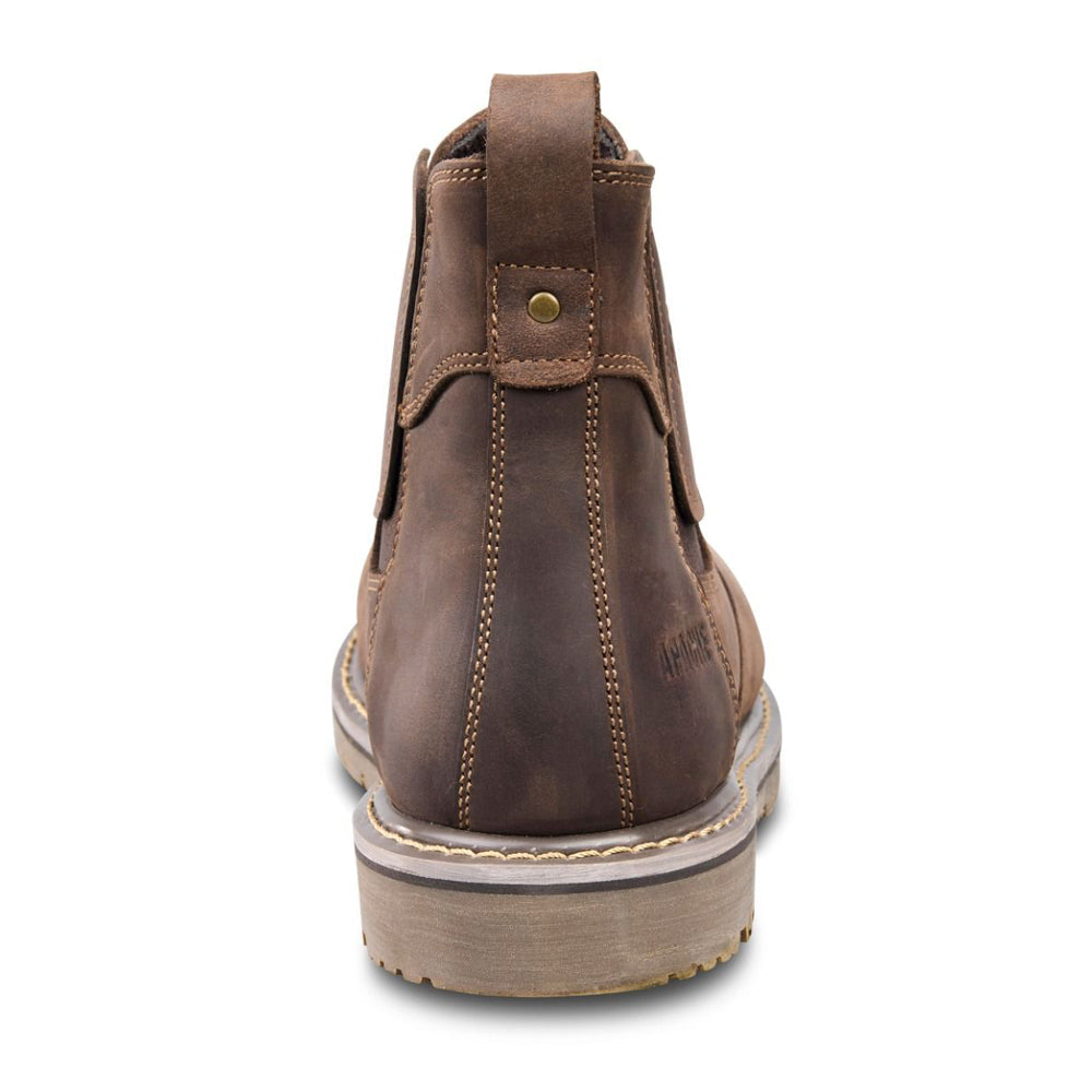 Apache Crater Brown Crazy Horse Leather Dealer Work Boot - Premium SAFETY BOOTS from Apache - Just £45.28! Shop now at workboots-online.co.uk