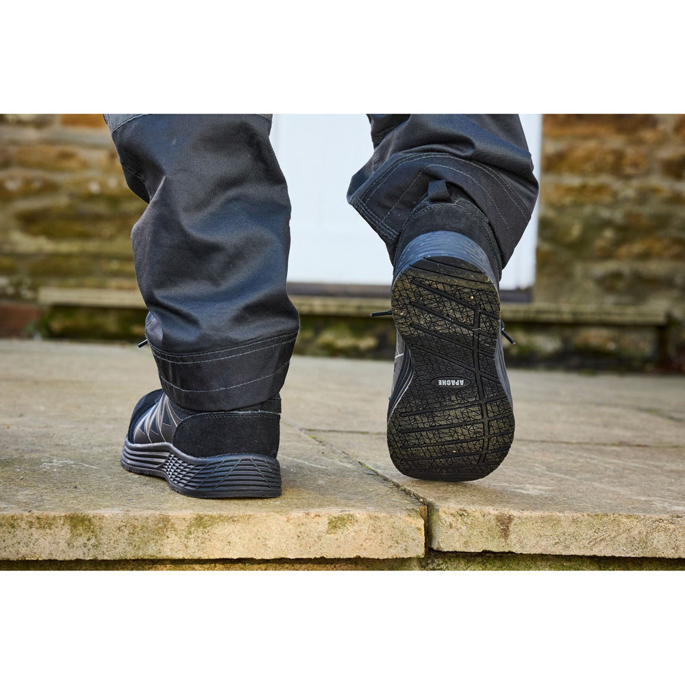 Apache Venus Black Non-Metallic Lightweight Sports Safety Work Trainer - Premium SAFETY TRAINERS from Apache - Just £47.94! Shop now at workboots-online.co.uk