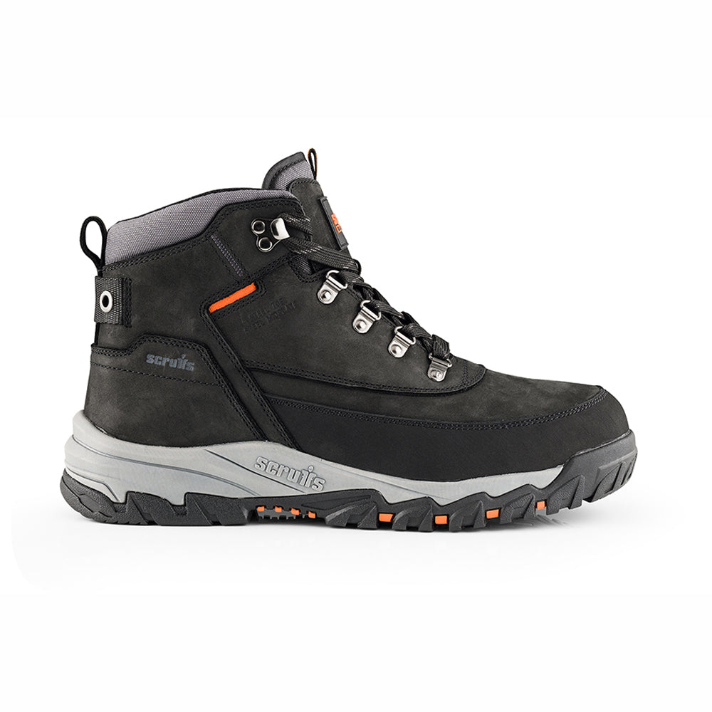 Scruffs Scarfell Black Leather Safety Work Boot S1P SRA - Premium SAFETY BOOTS from Scruffs - Just £49.99! Shop now at workboots-online.co.uk