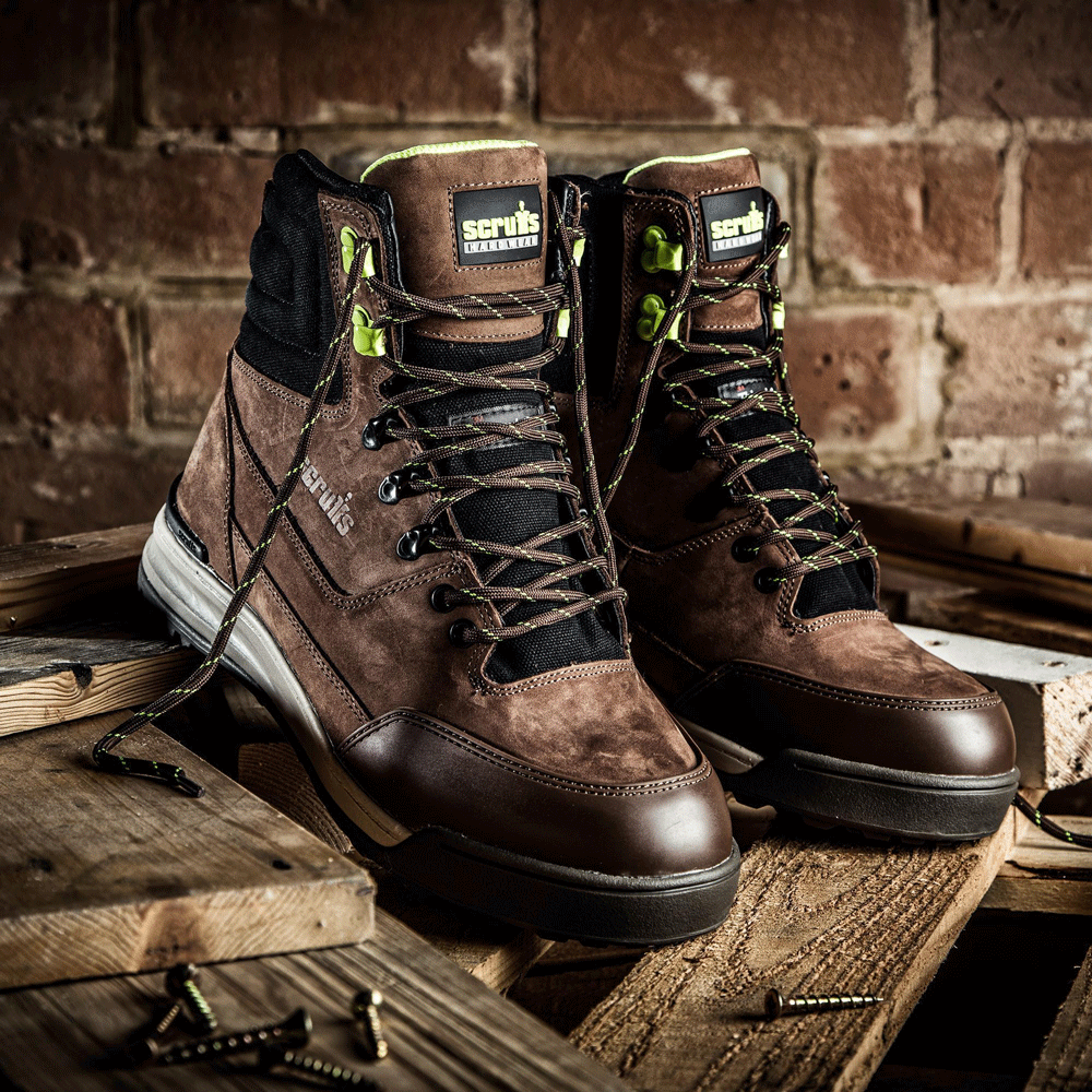 Scruffs Game S3 Rating Water Resistant Leather Safety Work Boots Trainers Various Colours - Premium SAFETY TRAINERS from Scruffs - Just £64.25! Shop now at workboots-online.co.uk