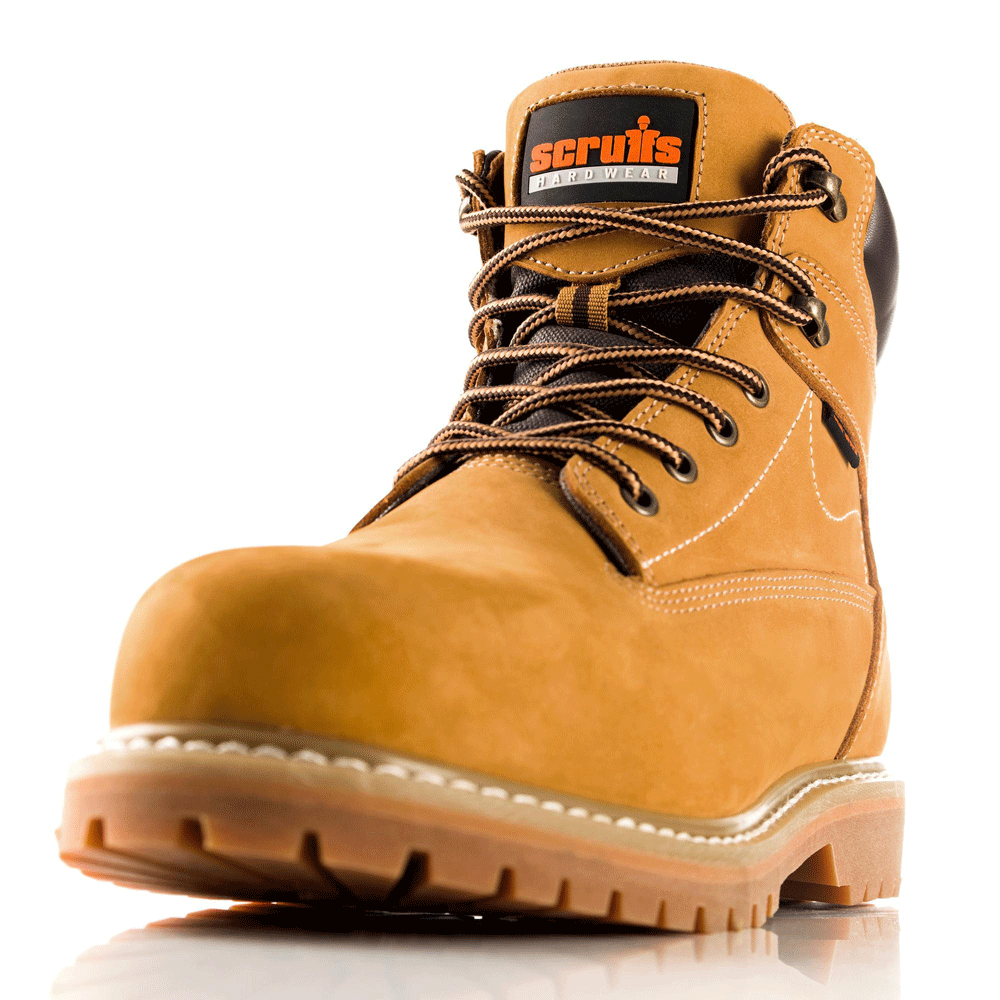 Scruff Sharpe Nubuck Leather Goodyear Welted Water Resistant Hiker Safety Work Boot - Premium SAFETY BOOTS from Scruffs - Just £60.47! Shop now at workboots-online.co.uk