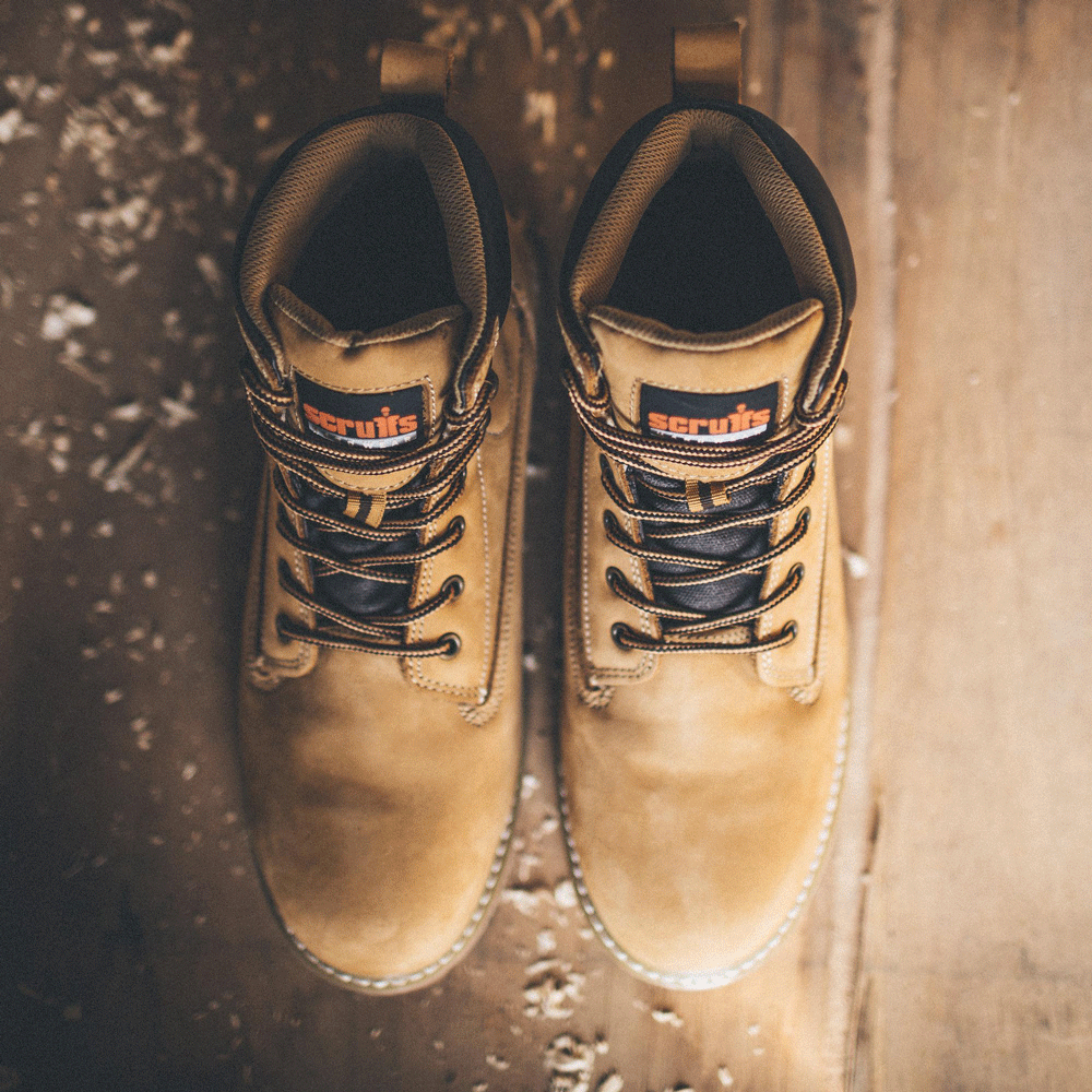 Scruff Sharpe Nubuck Leather Goodyear Welted Water Resistant Hiker Safety Work Boot - Premium SAFETY BOOTS from Scruffs - Just £60.47! Shop now at workboots-online.co.uk