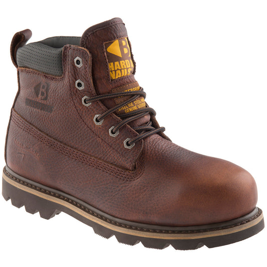 Buckler B750 Dark Brown Goodyear Welted Waterproof Safety Lace Boot - Premium SAFETY BOOTS from Buckler - Just £90.84! Shop now at workboots-online.co.uk