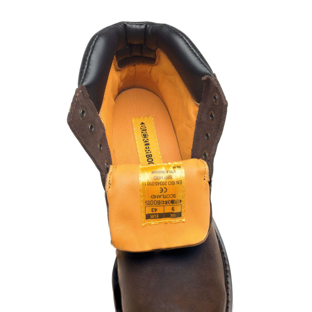 Buckler B425SM Leather Lined Goodyear Welted Safety Lace Work Boot - Premium SAFETY BOOTS from Buckler - Just £90.84! Shop now at workboots-online.co.uk