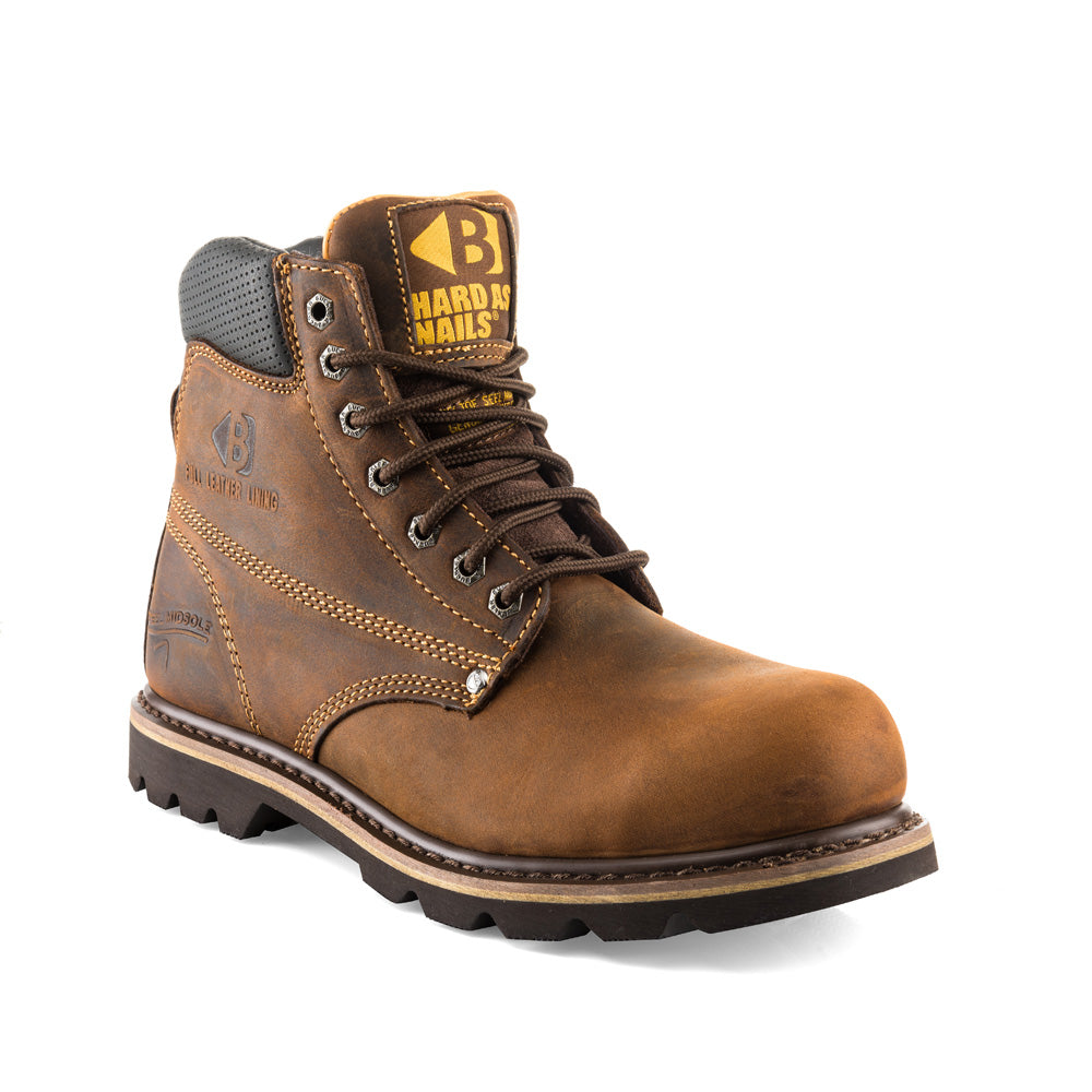 Buckler B425SM Leather Lined Goodyear Welted Safety Lace Work Boot - Premium SAFETY BOOTS from Buckler - Just £90.84! Shop now at workboots-online.co.uk