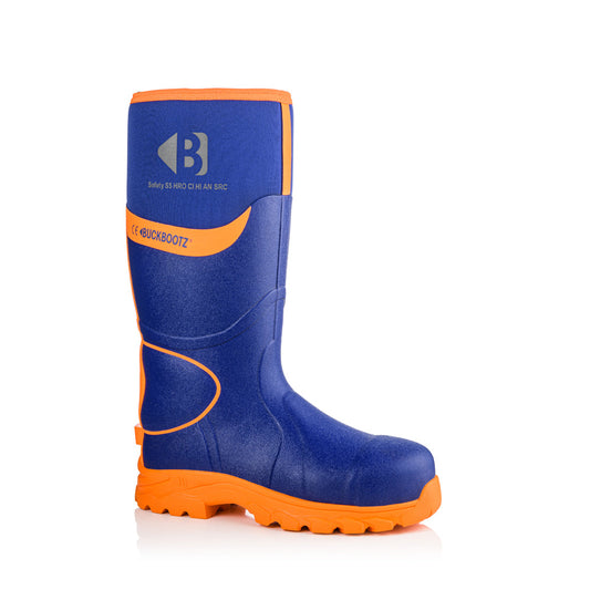 Buckler BBZ8000 S5 360° High Visibility Neoprene / Rubber Safety Wellington Boot with Ankle Protection - Premium WELLINGTON BOOTS from Buckler - Just £94.20! Shop now at workboots-online.co.uk
