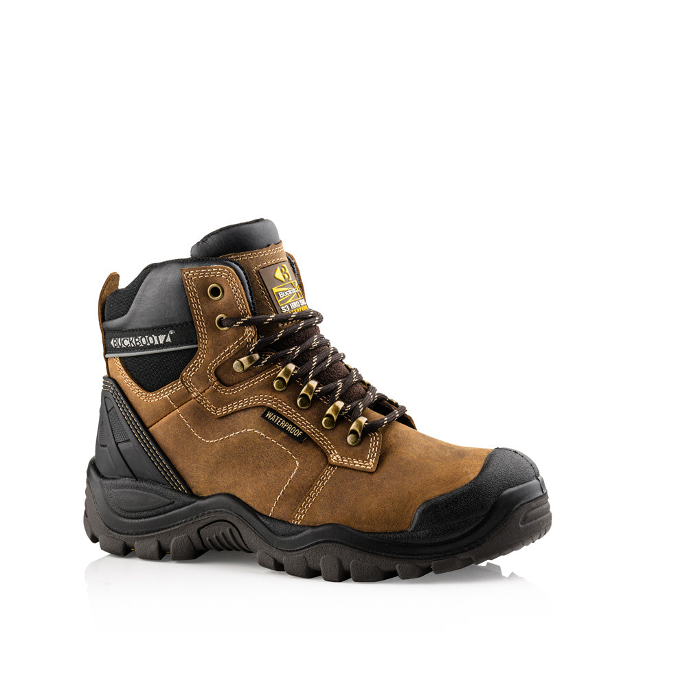 Buckler BSH009 S3 HRO SRC WRU Hiker Style Waterproof Safety Lace Boot - Premium SAFETY HIKER BOOTS from Buckler - Just £82.35! Shop now at workboots-online.co.uk