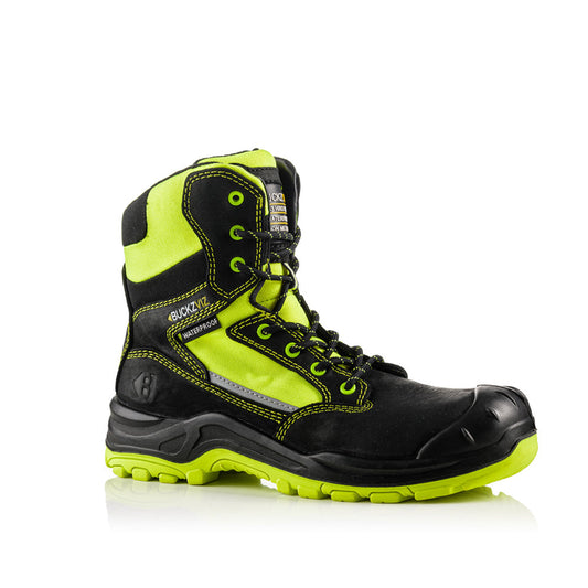 Buckler BVIZ1 S3 360° High Visibility Metal Free Waterproof Safety Lace/Zip Boot - Premium SAFETY HIKER BOOTS from Buckler - Just £79.84! Shop now at workboots-online.co.uk
