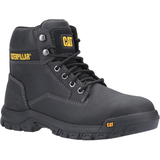 Caterpillar CAT Median S3 Lace Up Leather Safety Boot Water Resistant - Premium SAFETY BOOTS from Caterpillar - Just £95.99! Shop now at workboots-online.co.uk