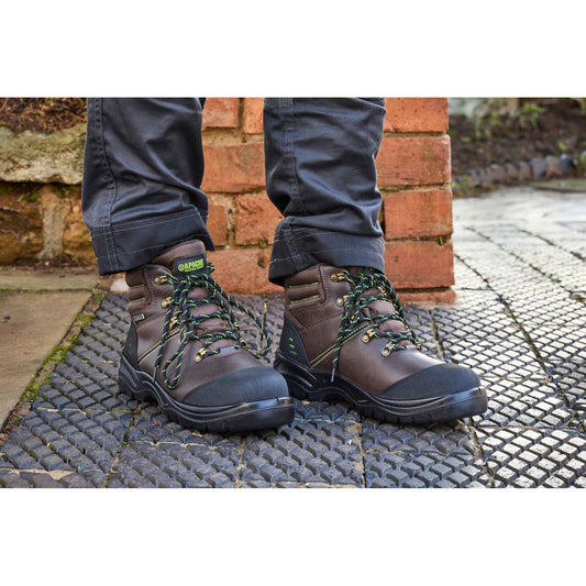 Apache Saturn Brown Waterproof Safety Work Boot - Premium SAFETY BOOTS from Apache - Just £40.75! Shop now at workboots-online.co.uk