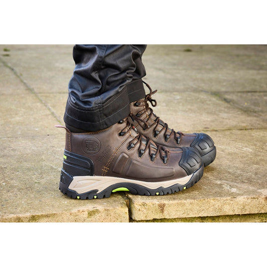Apache Neptune Brown Non- Metallic Waterproof Safety Work Boot - Premium SAFETY BOOTS from Apache - Just £49.85! Shop now at workboots-online.co.uk
