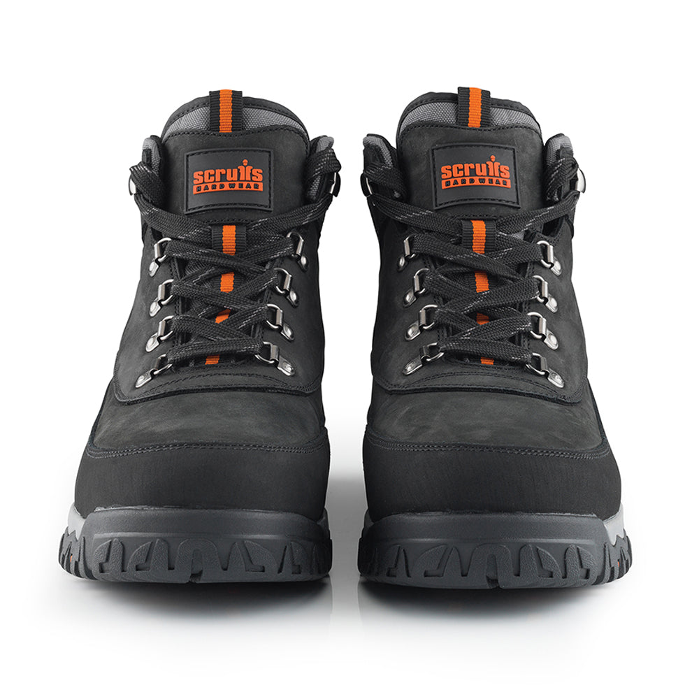 Scruffs Scarfell Black Leather Safety Work Boot S1P SRA - Premium SAFETY BOOTS from Scruffs - Just £49.99! Shop now at workboots-online.co.uk