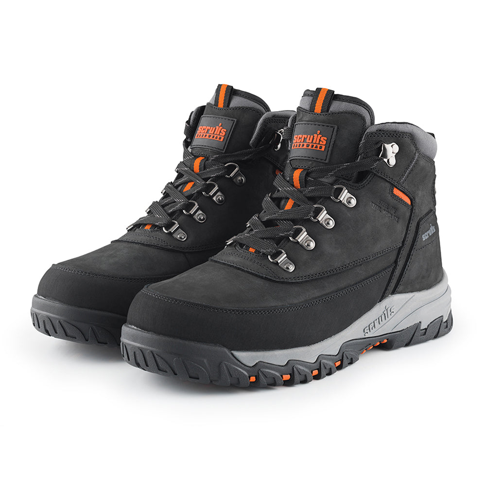 Scruffs Scarfell Black Leather Safety Work Boot S1P SRA - Premium SAFETY BOOTS from Scruffs - Just £49.99! Shop now at workboots-online.co.uk