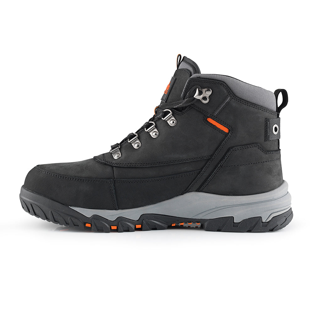 Scruffs Scarfell Black Leather Safety Work Boot S1P SRA - Premium SAFETY BOOTS from Scruffs - Just £49.99! Shop now at workboots-online.co.uk