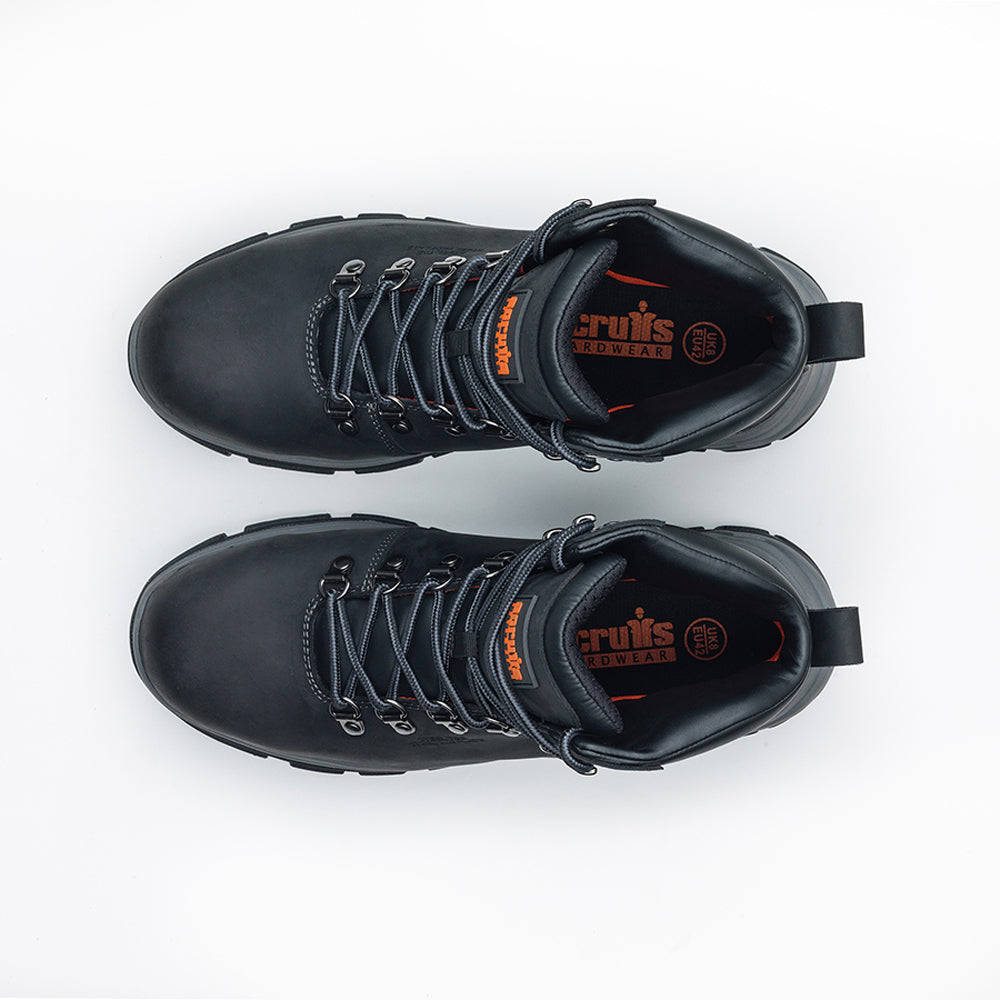 Scruffs Rafter Black Leather Safety Work Boots - Premium SAFETY BOOTS from Scruffs - Just £42.99! Shop now at workboots-online.co.uk