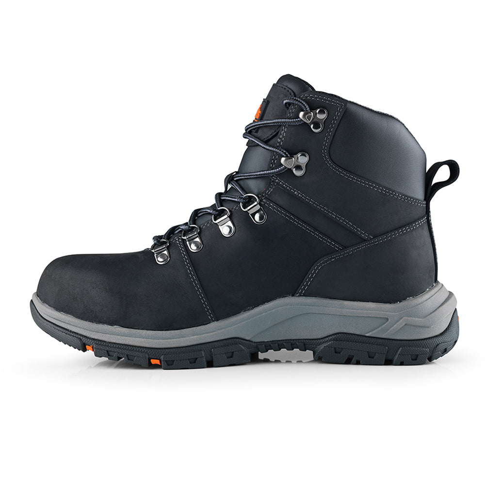 Scruffs Rafter Black Leather Safety Work Boots - Premium SAFETY BOOTS from Scruffs - Just £42.99! Shop now at workboots-online.co.uk