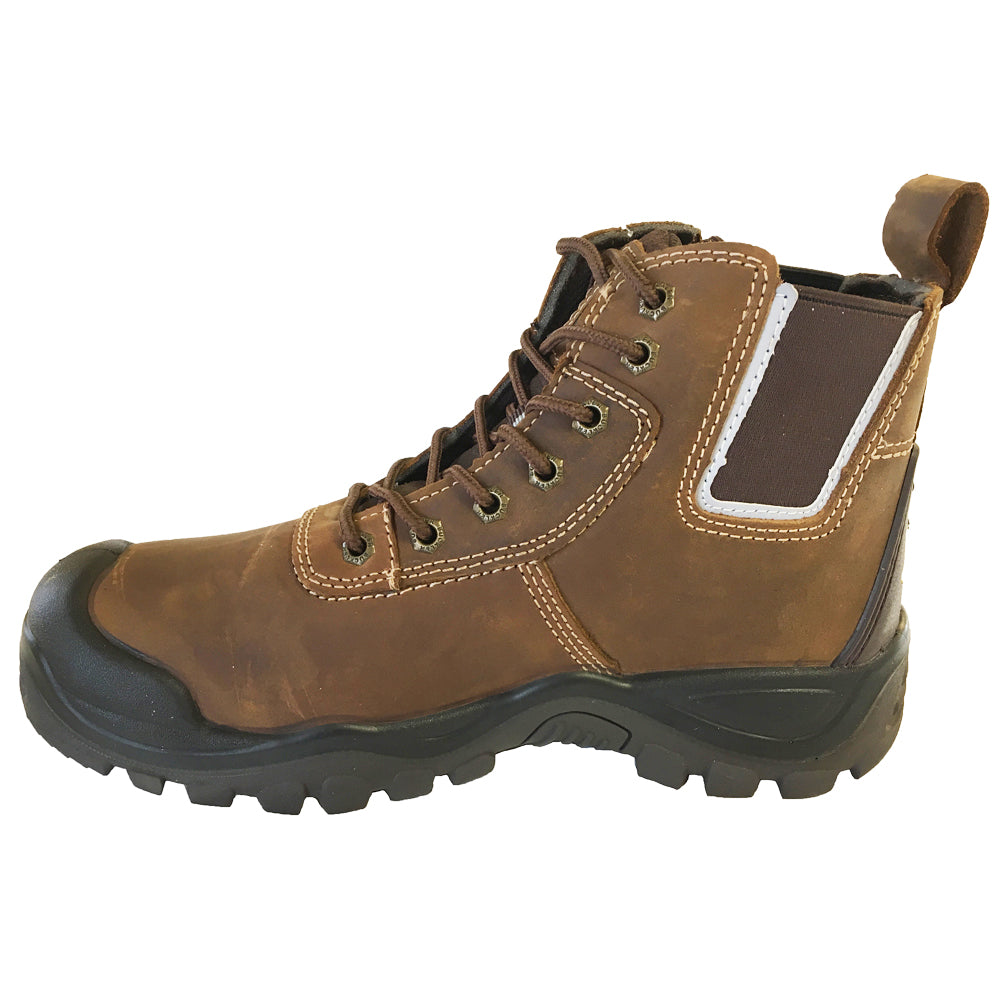 Buckler BHYB2 Anti-Scuff Safety Work Boots Brown Sizes 6-13 Mens Dealer Brown or Honey - Premium SAFETY BOOTS from Buckler - Just £49.99! Shop now at workboots-online.co.uk